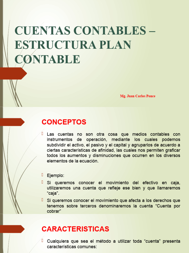 Estructura del Plan Contable y Cuentas | PDF | Contabilidad | Business