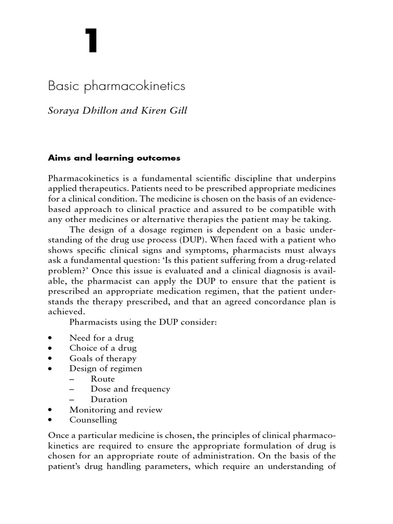 AN INTRODUCTION TO PHARMACOKINETICS visual data 7