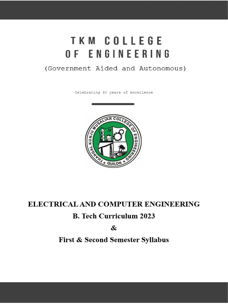 B.tech ER Curriculum 2023 & S1S2 Syllabus | PDF | Engineering | Curriculum