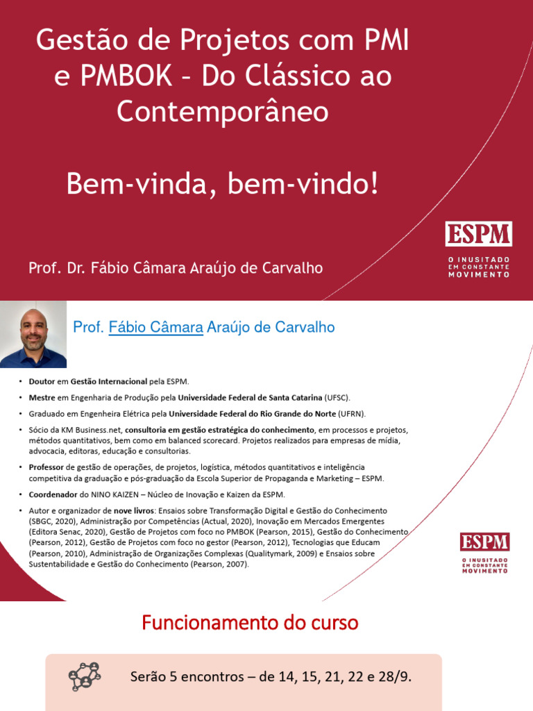 Módulo 1 - Gestão de Projetos Com PMI e PMBOK - Do Clássico Ao ...