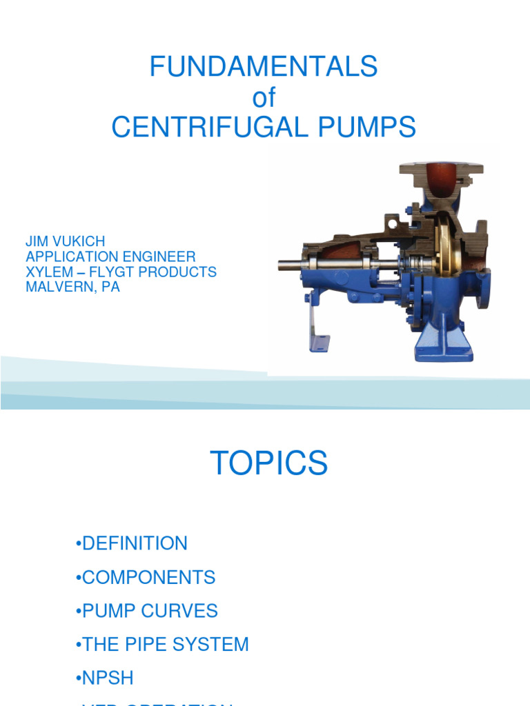 Centrifugal Pump Fundamentals Guide | PDF | Pump | Engines
