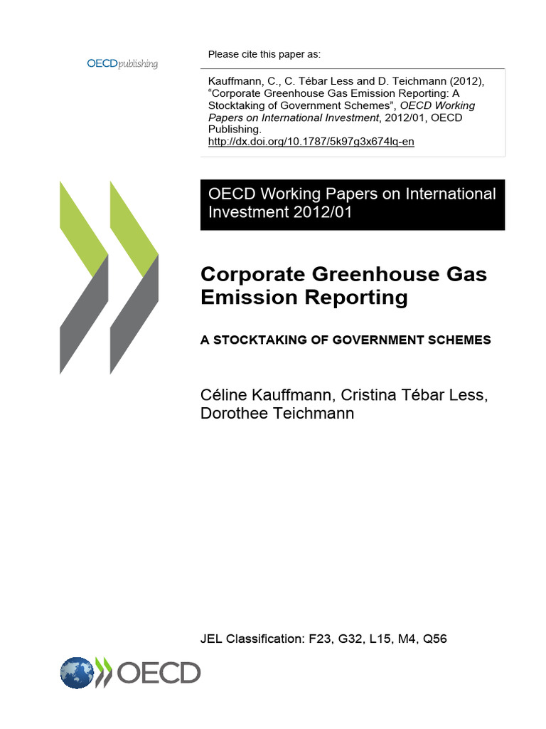 Corporate GHG Emission Reporting Overview | PDF | Climate Change ...