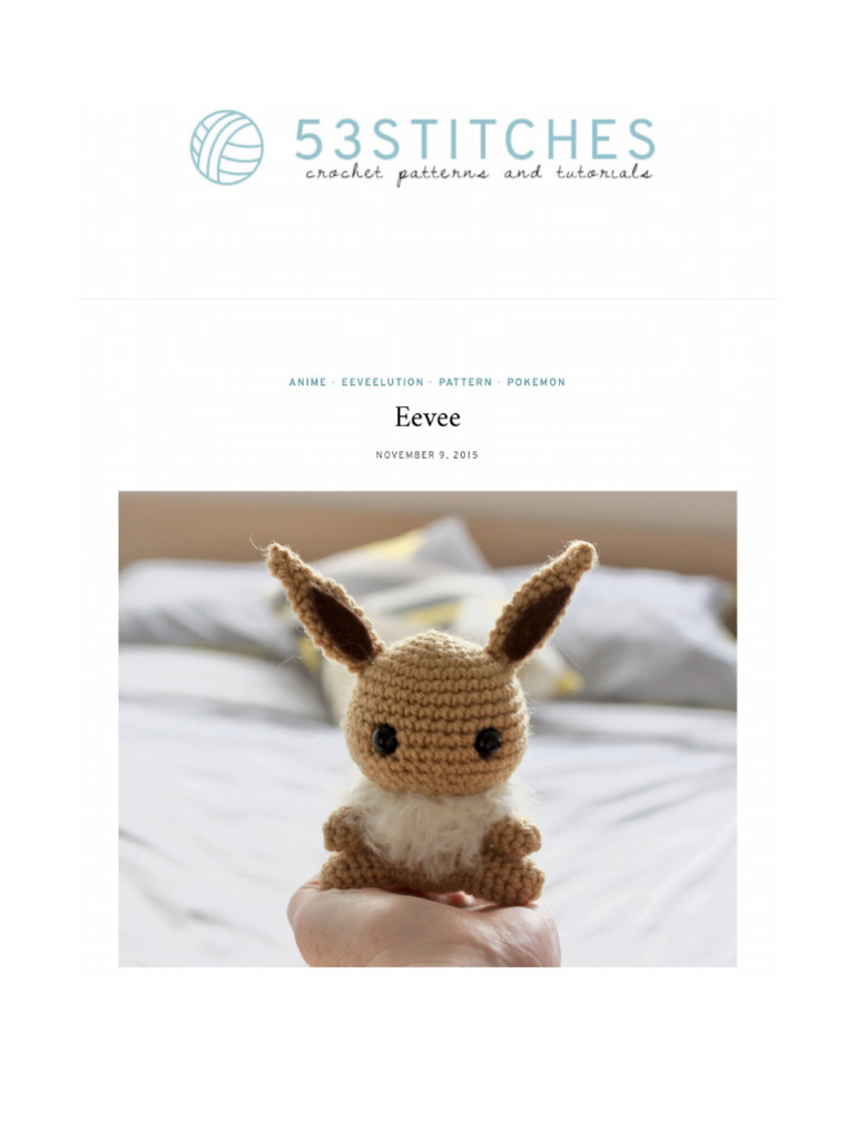 Patrón Eevee | PDF