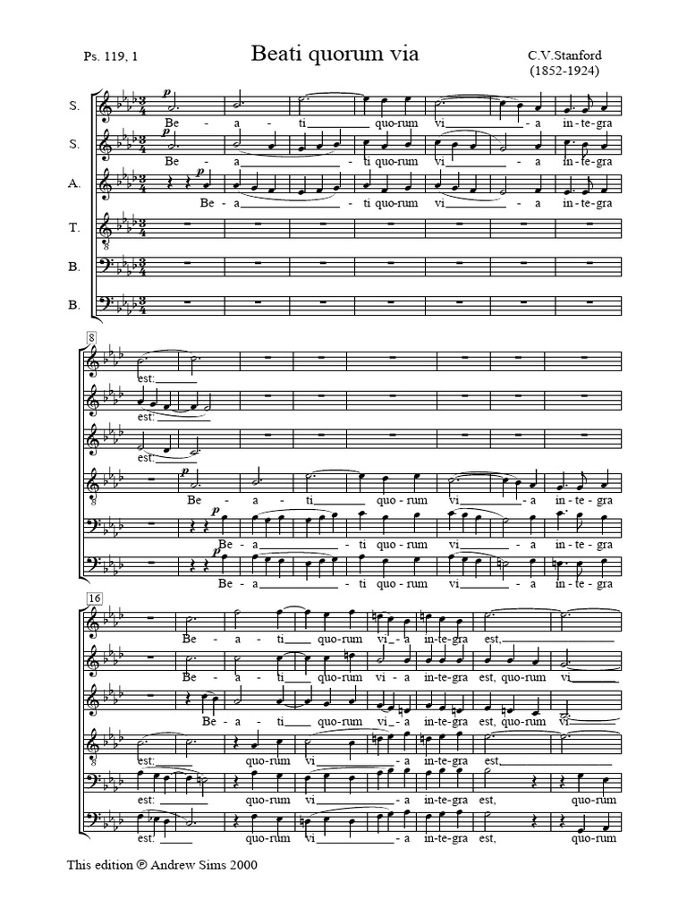 Beati Quorum Via - Stanford | PDF