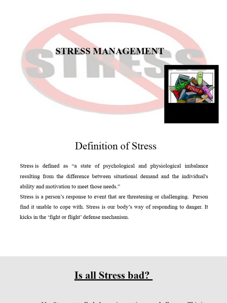 Effective Stress Management Techniques | PDF | Stress (Biology ...