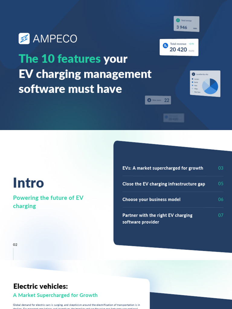 AMPECO Ebook The 10 Features Your EV Charging Software | PDF | Electric ...