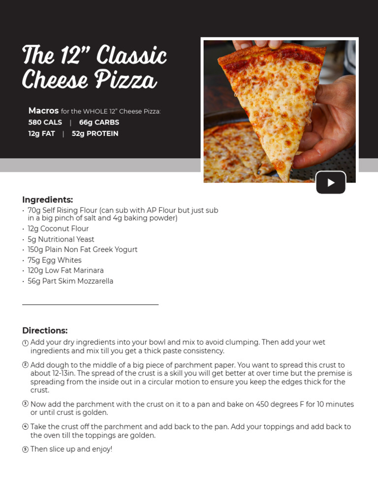 FDL_12_ Classic Cheese Pizza | PDF
