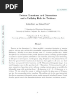 Itzhak Bars and Moises Picon - Twistor Transform in D Dimensions and A Unifying Role For Twistors