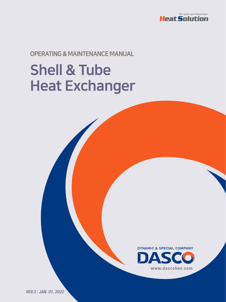 Shell & Tube Heat Exchanger Manual | PDF | Pipe (Fluid Conveyance ...