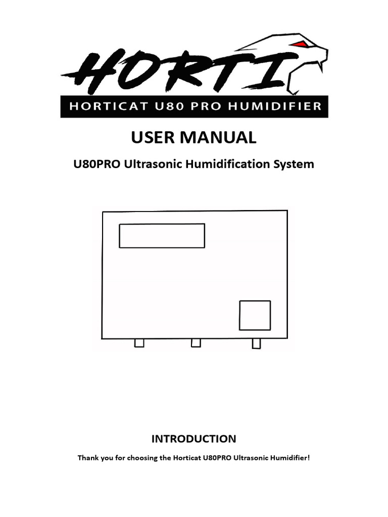HorticatU80ProManual PDF Manufactured Goods Equipment