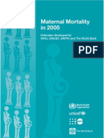 Maternal Mortality Who