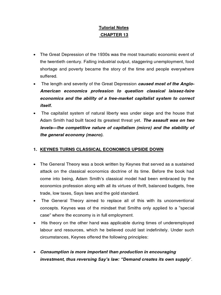 Chapter 13 tutorial notes 1 pdf fiscal multiplier consumption