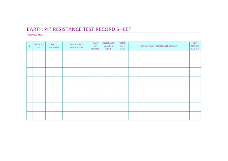 Check Sheet Inspection Pole Grounding | PDF