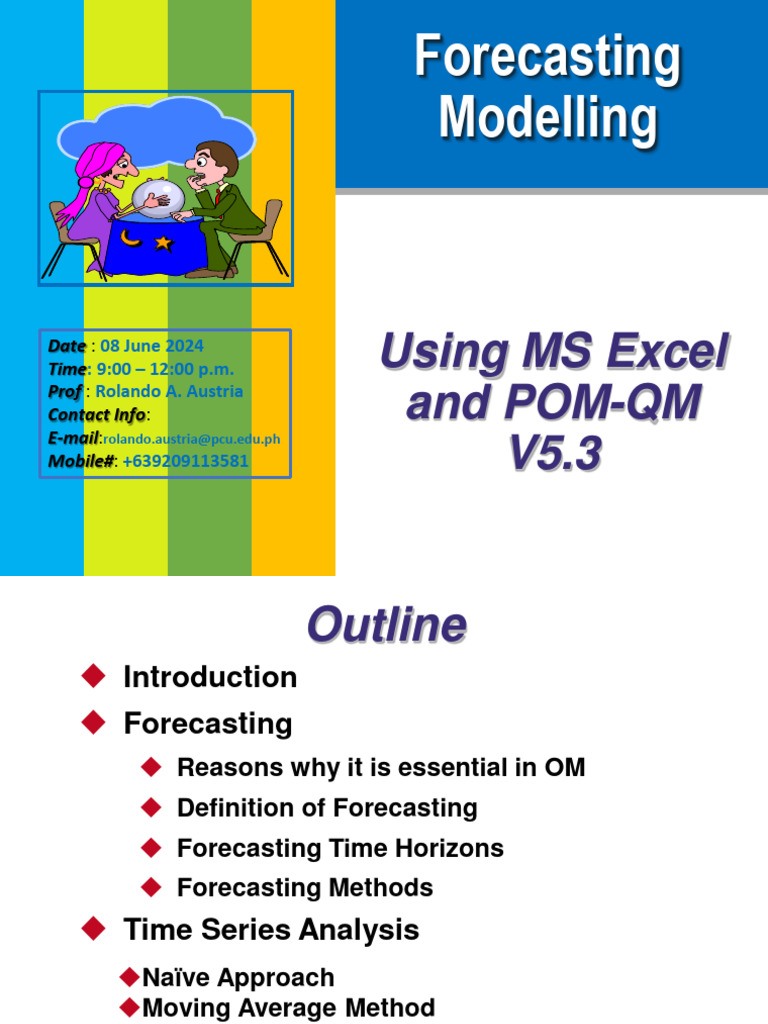 Excel & POM-QM Forecasting Techniques | PDF | Errors And Residuals ...