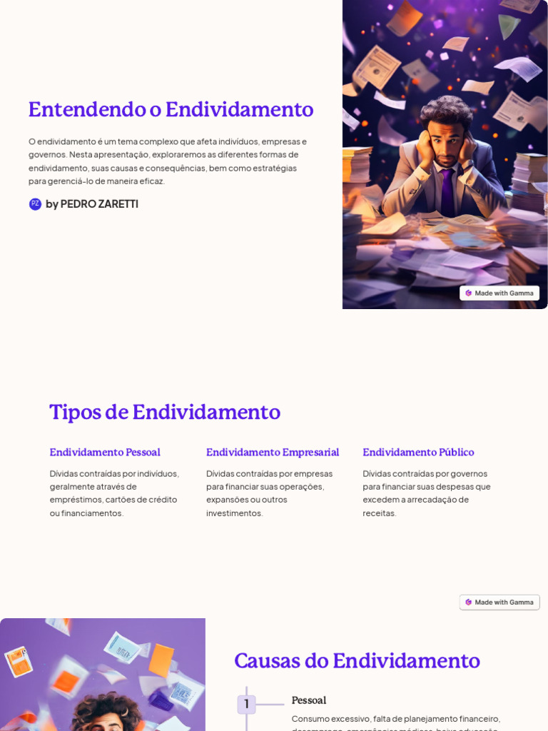 Entendendo o Endividamento | PDF | Crédito | Finanças e Administração ...