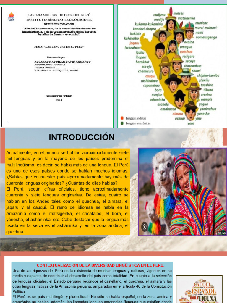 Comunicacion-Lenguas en El Peru | PDF | Lengua española | Dialecto