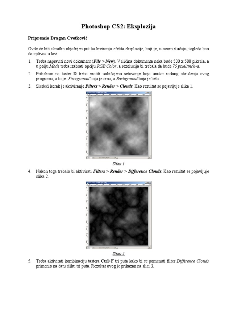 Photoshop CS 2 - Eksplozija | PDF
