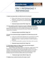 Guia de Estudio Filiacion y Paternidad