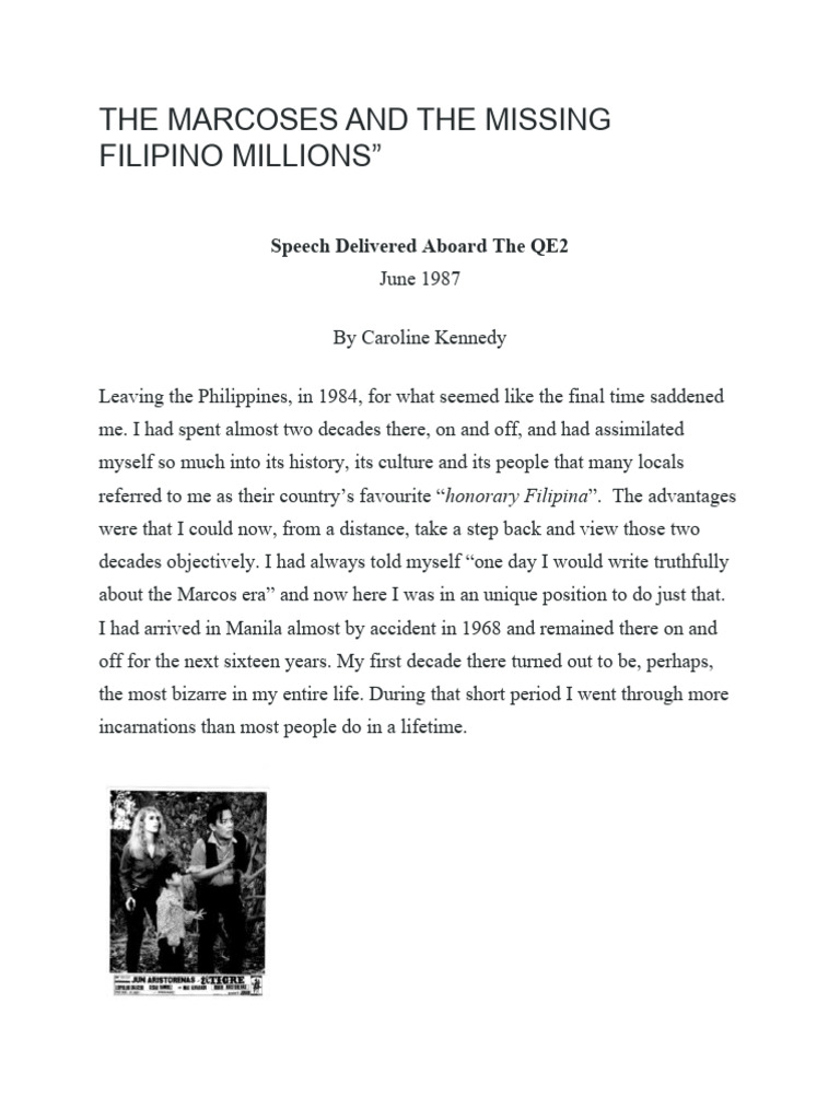 The Marcoses and The Missing Filipino Millions | PDF | Philippines