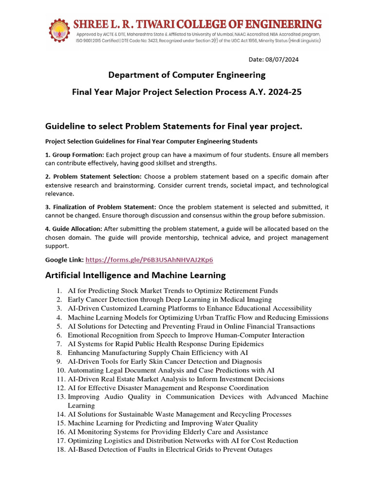 Final Year Project Guidelines 2024-25 | PDF | Computer Security | Security