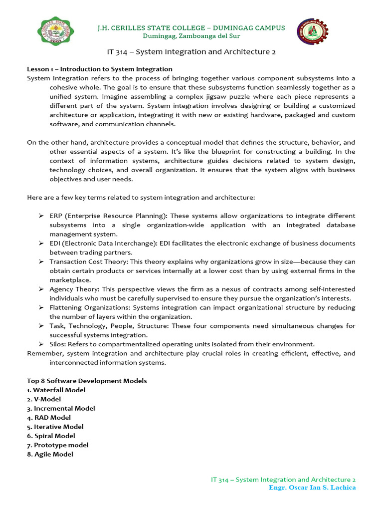 It314 Lesson1 Pdf System Electronic Data Interchange