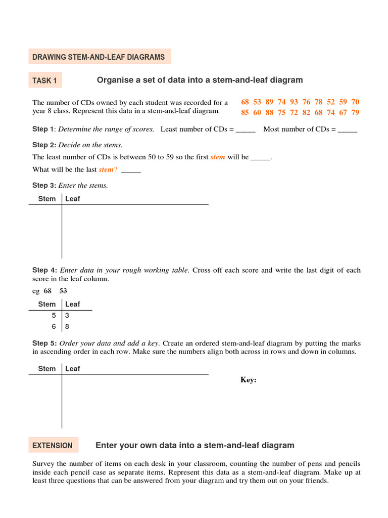 Drawing Stem and Leaf Plots | PDF | Home & Garden | Computers
