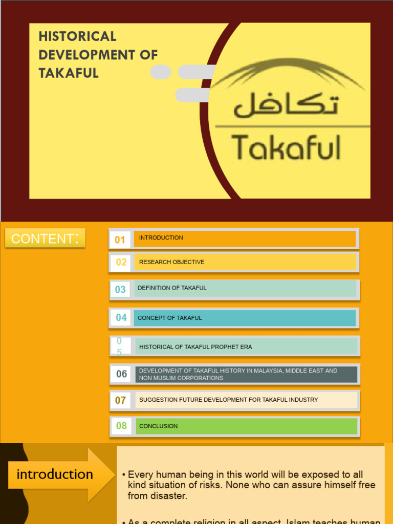 Historical development of takaful pdf