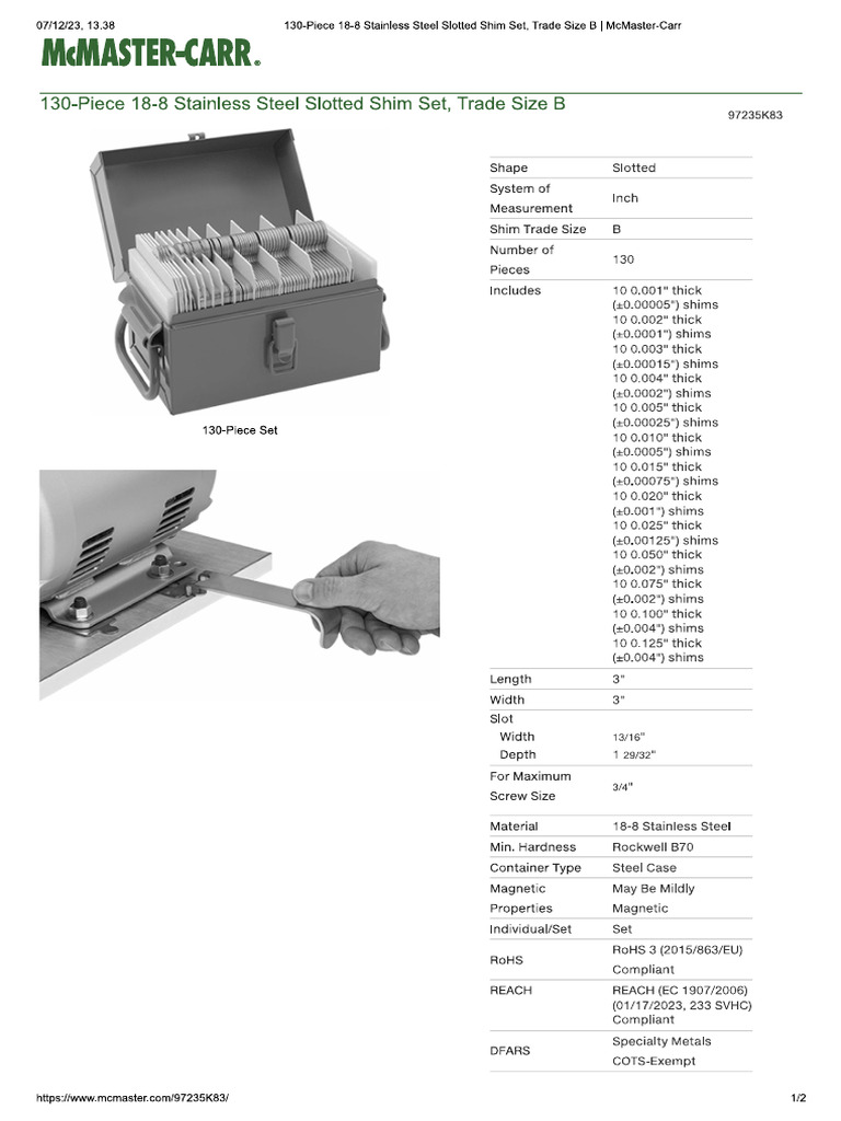 McMaster-Carr 97235K83 | PDF