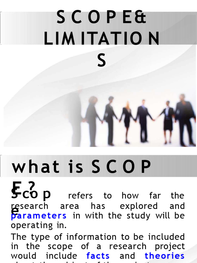 Lesson 2 Scope and Limitations | PDF | Teachers | Cognition