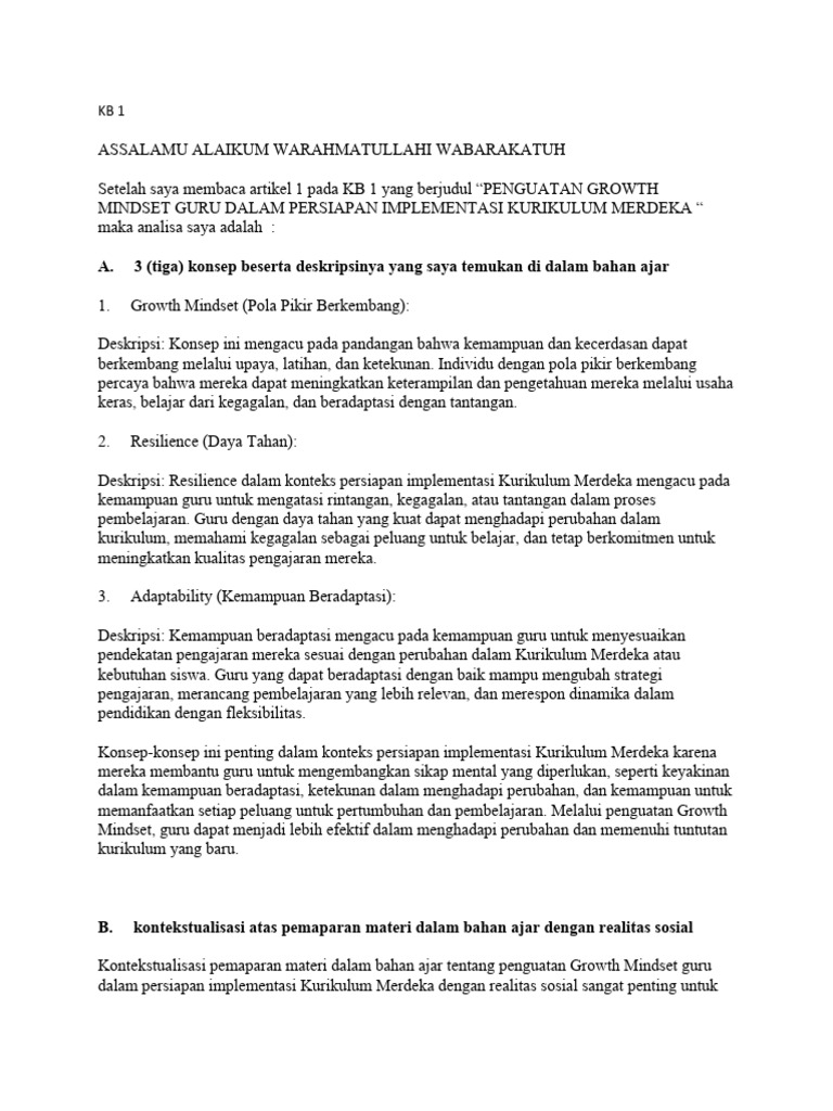 Analisa Kumer | PDF | Karier & Perkembangan