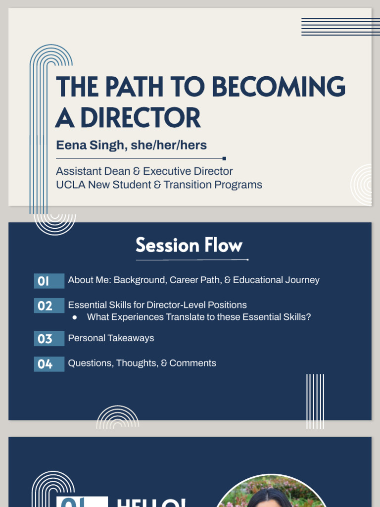 Skills and Journey to Directorship | PDF | Leadership | Student Affairs
