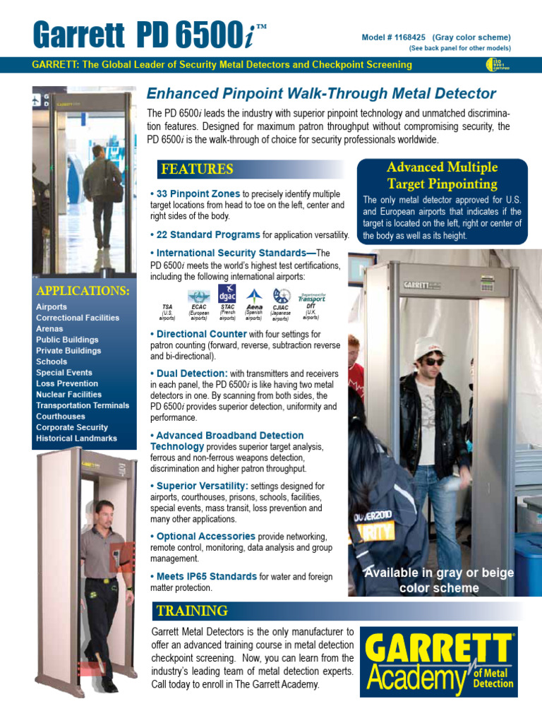 Garret PD6500 | PDF | Metal Detector | Light Emitting Diode