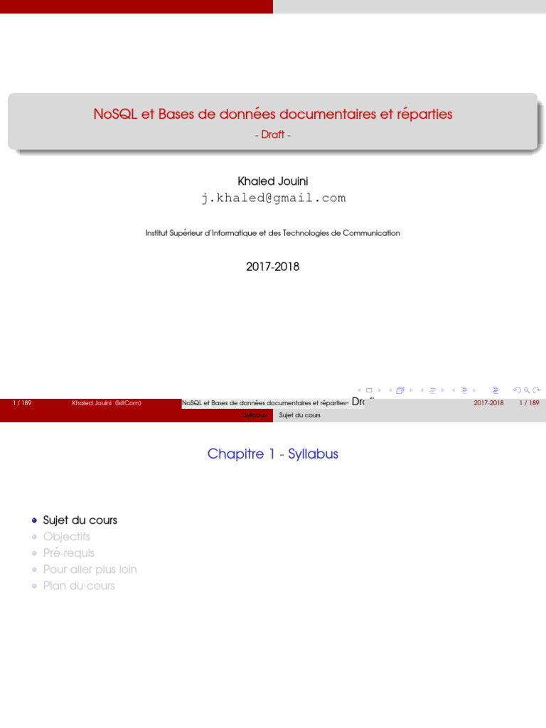 NoSQL et Bases de Données Documentaires | PDF | MongoDB | NoSQL