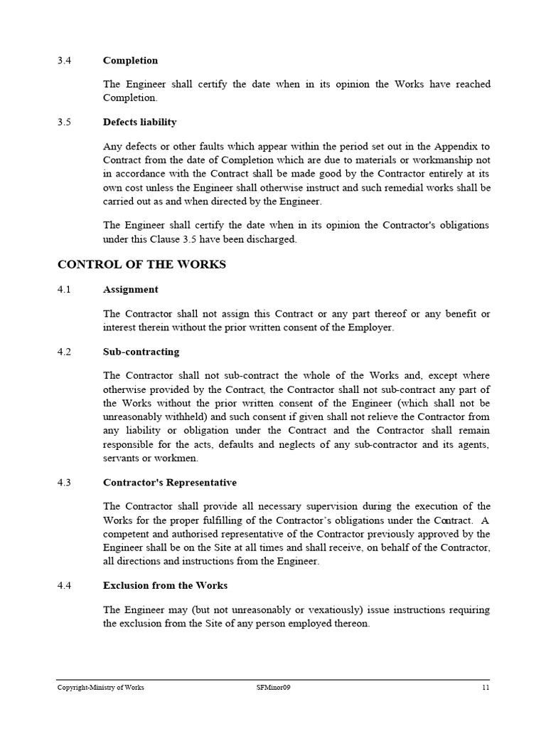 B 1 8 Control of The Works | PDF | Employment | Justice