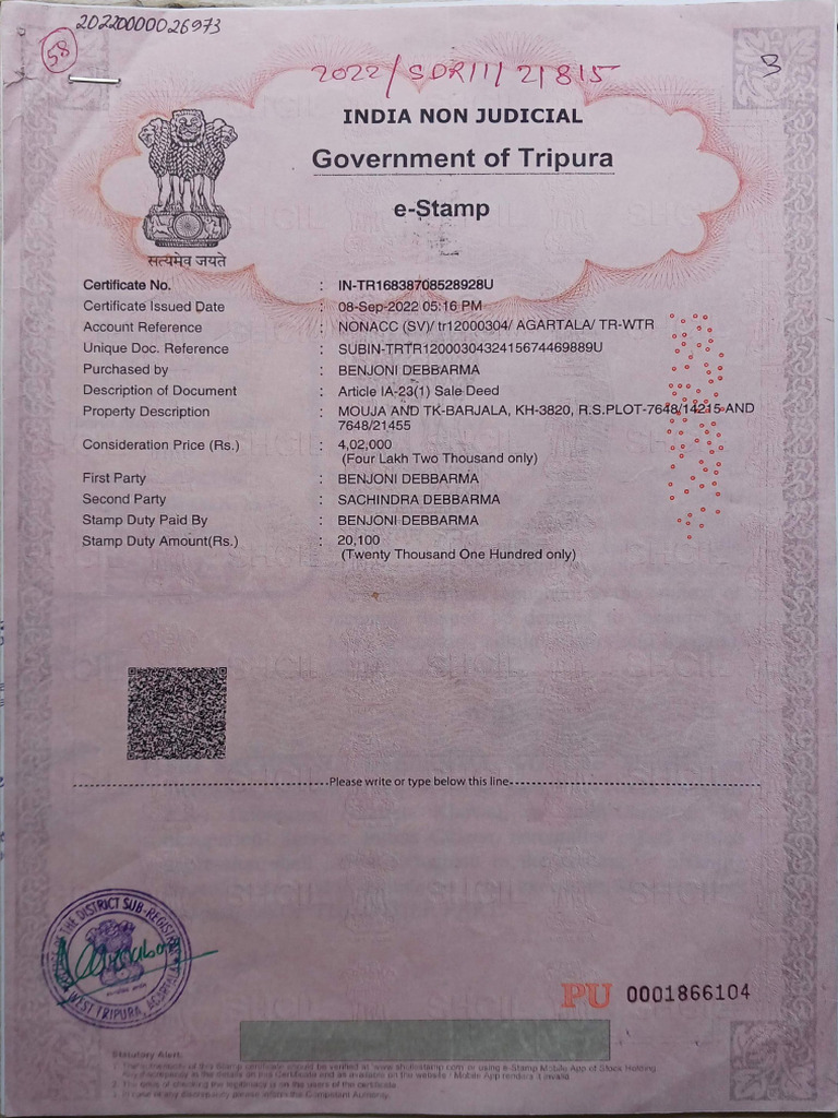 Land Document | PDF