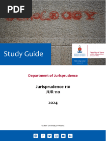 JUR 110 (2024) Study Guide