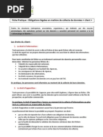 Fiche Pratique - Obligations Legales GRC E-mailing - Marketing et Tourisme