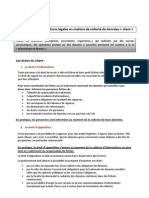 Fiche Pratique - Obligations Legales GRC E-mailing - Marketing et Tourisme