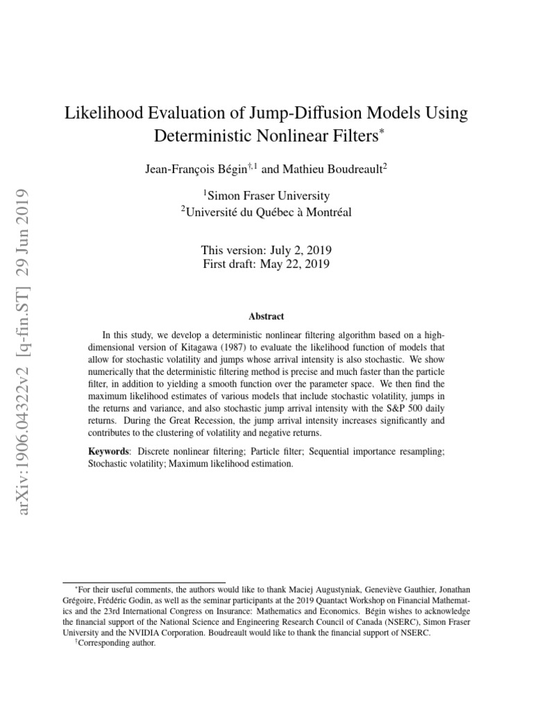 Mle Estimation | PDF | Stochastic Differential Equation | Estimator