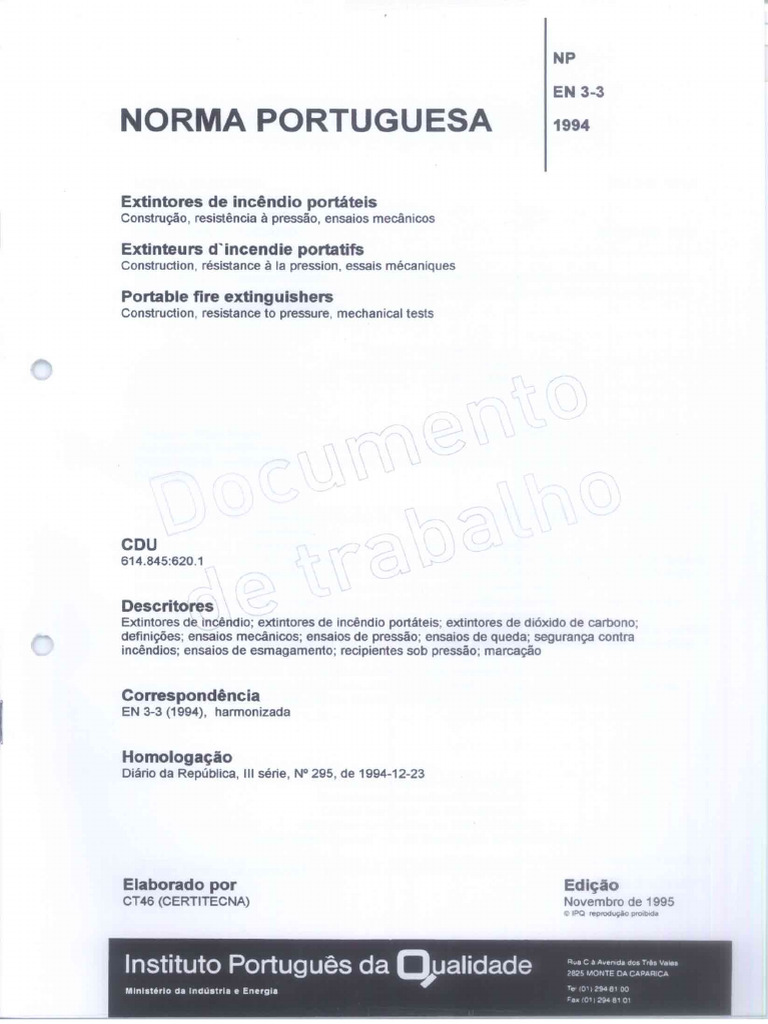 En 3-3 Extintores Portateis | PDF
