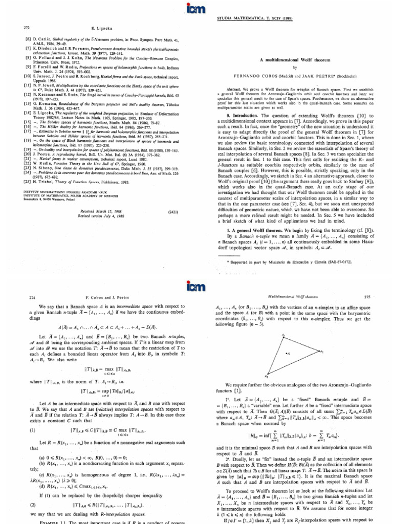 A Multidimensional Wolff Theorem | PDF