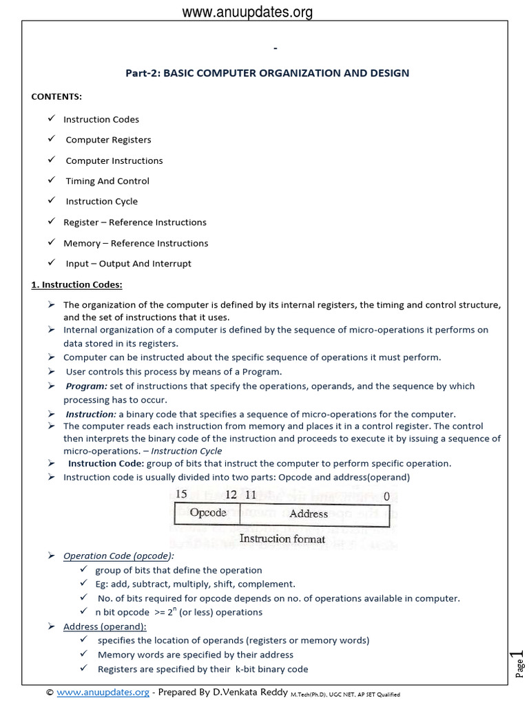 Basic Computer Organization and Design | PDF | Input/Output | Bit