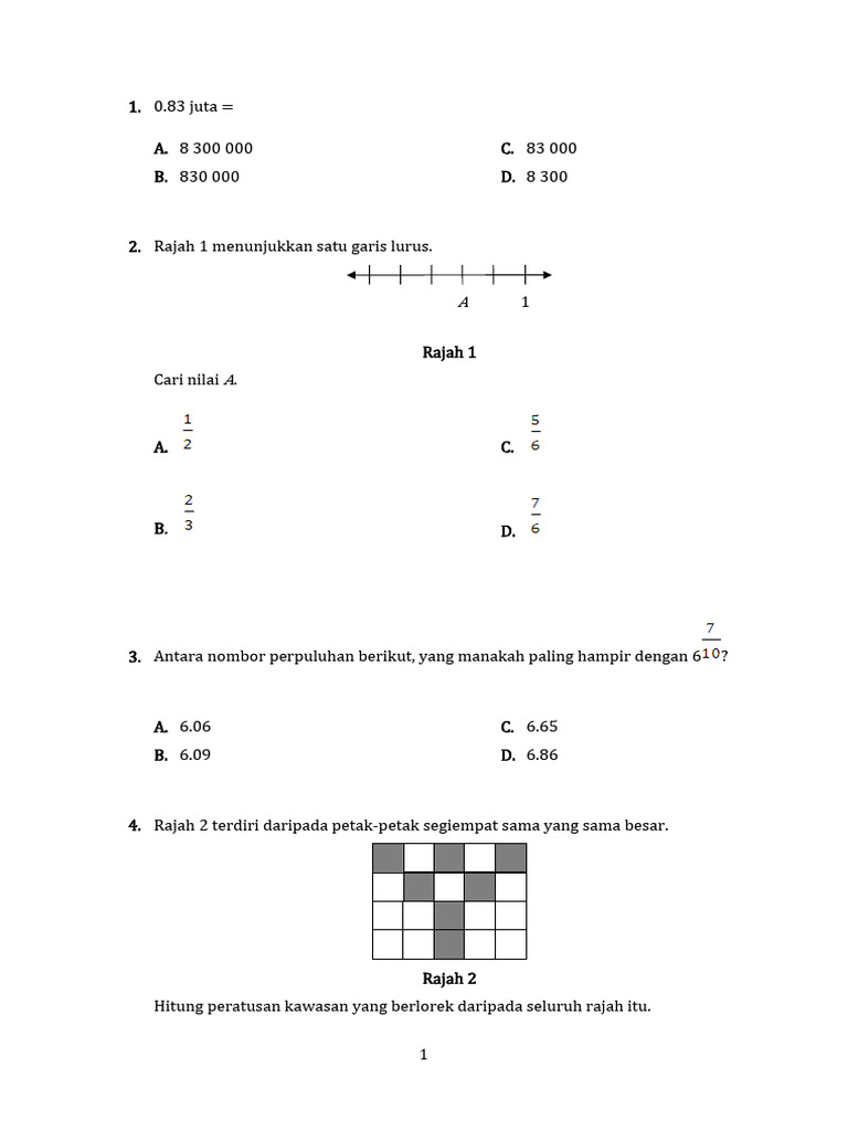 Std 6 Exam Pdf