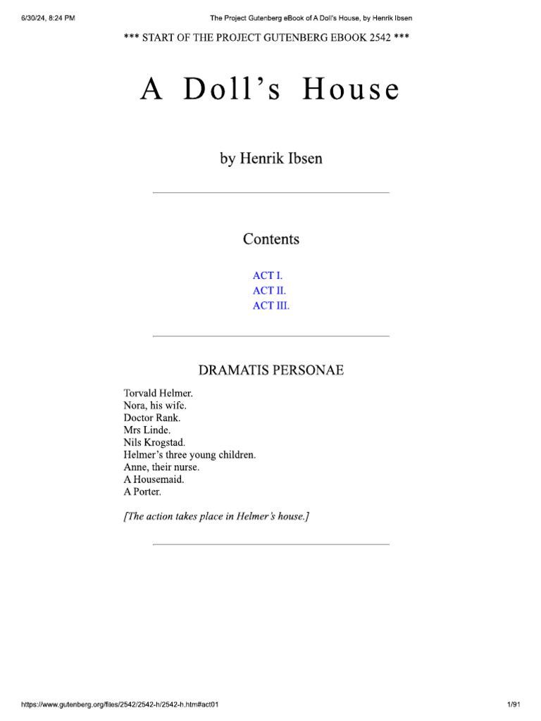 a doll's house text PDF