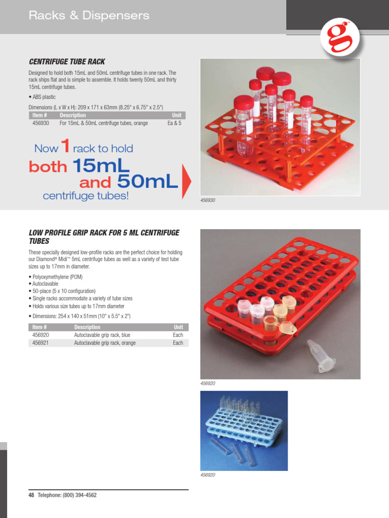 Tubes Caps Racks - 2022 48 | PDF