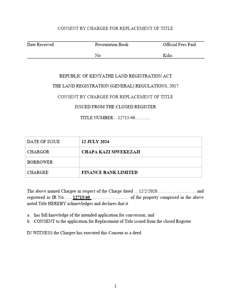 Consent and Partial Discharge of Charge PDF Signature Common Law