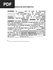 Formato carta renuncia tesorero