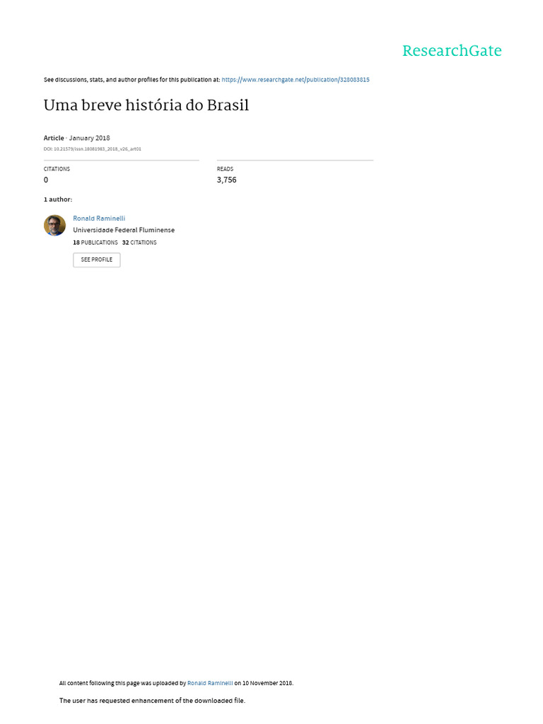 Uma Breve Historia Do Brasil Pdf Nobility Brazil