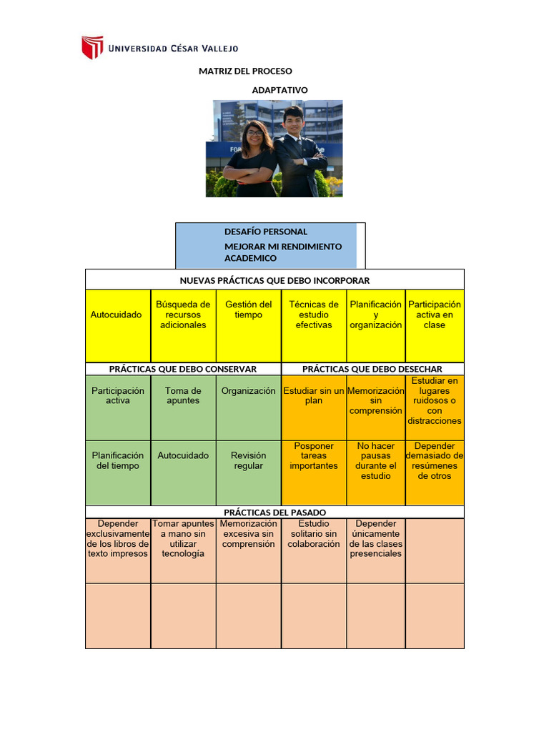 Evidencia matriz del proceso adaptativo tagged pdf