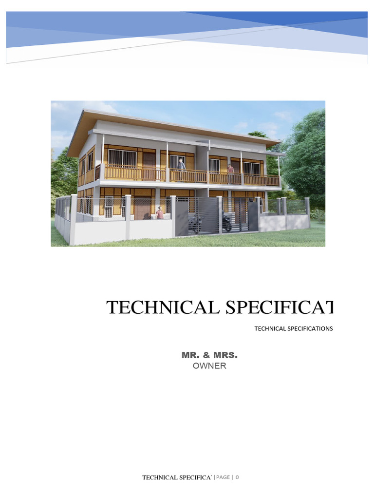 Structural Specifications for Construction | PDF | Concrete | Plumbing